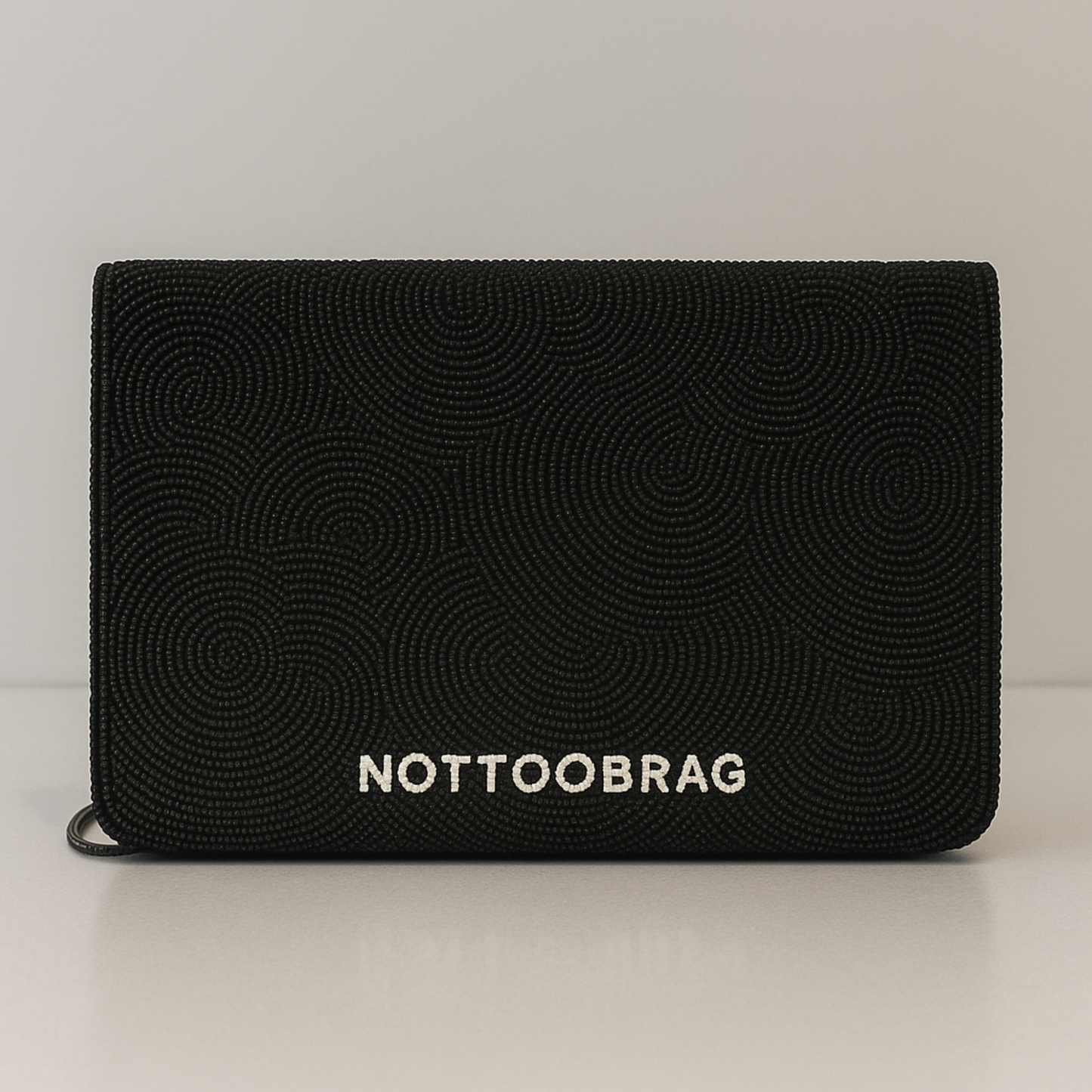 Til Death Beaded Clutch Bag