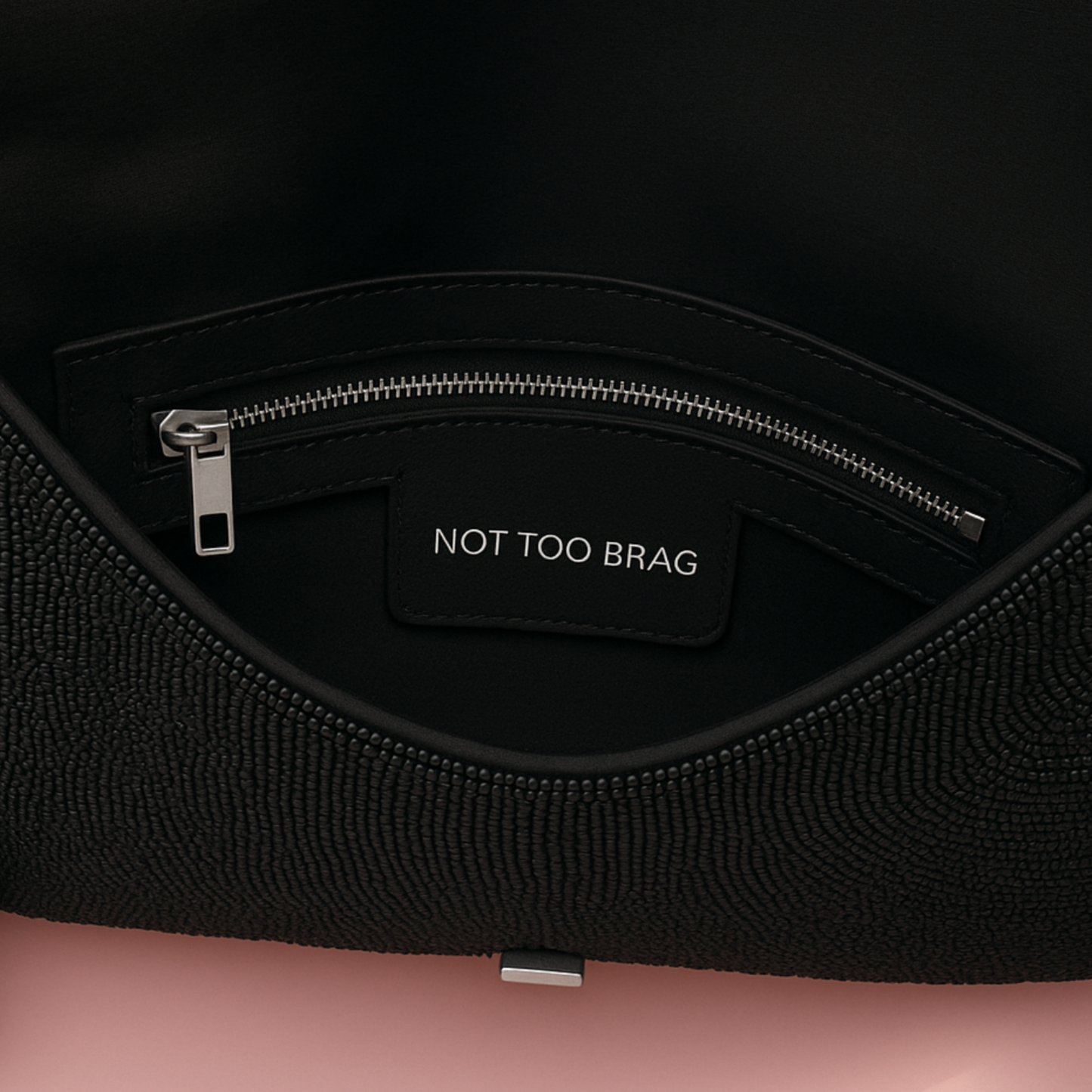 Til Death Beaded Clutch Bag